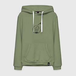 Мужская толстовка-худи Лампочка с тучкой