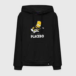 Мужская толстовка-худи Placebo Барт Симпсон рокер