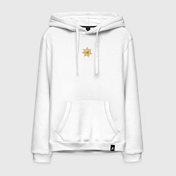 Мужская толстовка-худи Весёлое солнце с языком