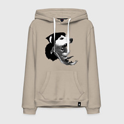 Толстовка-худи хлопковая мужская The Thing - husky, цвет: миндальный