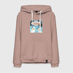 Мужская толстовка-худи Чайки на курорте