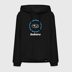 Толстовка-худи хлопковая мужская Subaru в стиле Top Gear, цвет: черный