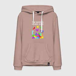 Мужская толстовка-худи Tetris - the game is never over