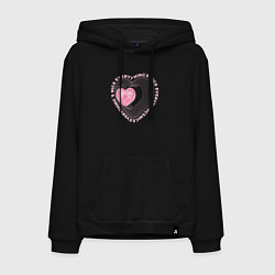 Толстовка-худи хлопковая мужская Everythings nice, цвет: черный