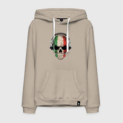 Мужская толстовка-худи Italy skull music