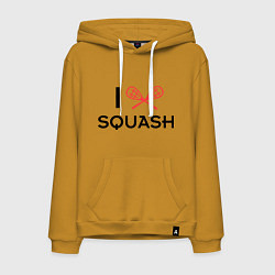 Мужская толстовка-худи I Love Squash