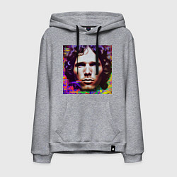 Мужская толстовка-худи Jim Morrison Glitch 25 Digital Art