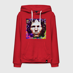 Мужская толстовка-худи Jim Morrison Glitch 25 Digital Art