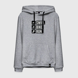 Мужская толстовка-худи Swim bike run