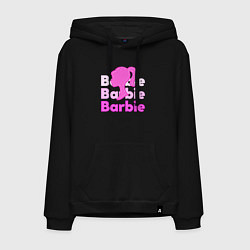 Мужская толстовка-худи Логотип Барби объемный
