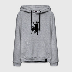 Мужская толстовка-худи Бык анфас