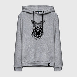 Мужская толстовка-худи Две бабочки - татуировка