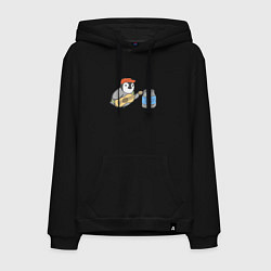 Мужская толстовка-худи Воробей гитарист собирает донаты