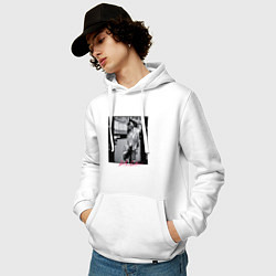 Толстовка-худи хлопковая мужская Kurt Cobain - The Last Session, цвет: белый — фото 2