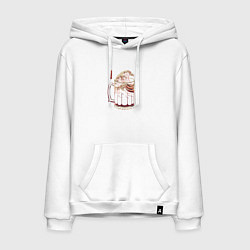 Мужская толстовка-худи Волна пива на японском