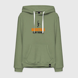 Мужская толстовка-худи Баскетбол моя терапия