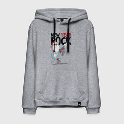 Мужская толстовка-худи New year - rock