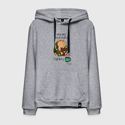 Мужская толстовка-худи Капибара в одеяле