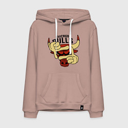 Мужская толстовка-худи Bulls logo with hands