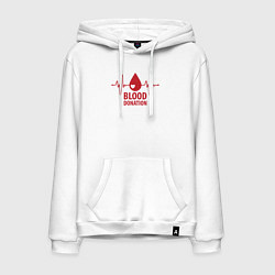 Мужская толстовка-худи Донорство крови