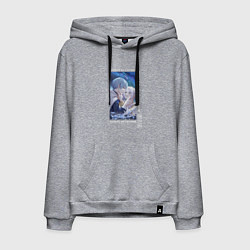 Толстовка-худи хлопковая мужская Фрирен и Химмель, цвет: меланж