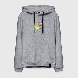 Мужская толстовка-худи Капибара требует еду