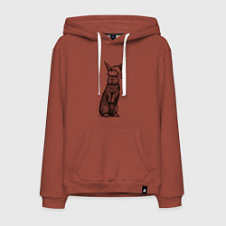 Мужская толстовка-худи Кролик новогодний