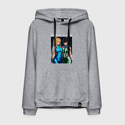 Мужская толстовка-худи Самус Аран и Ева