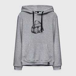 Мужская толстовка-худи Новогодний зайчишка