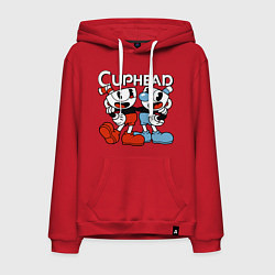 Мужская толстовка-худи Cuphead and Mugman