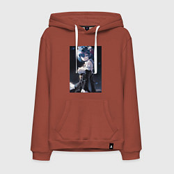 Мужская толстовка-худи Жизнь с нуля в альтернативном мире Рем