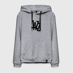 Мужская толстовка-худи Jazz retro in black