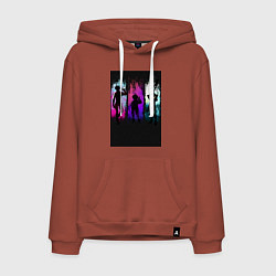 Толстовка-худи хлопковая мужская Семь смертных грехов Кинг, цвет: кирпичный