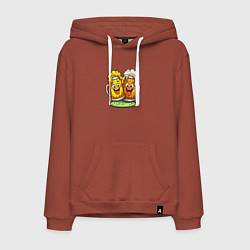 Мужская толстовка-худи Две весёлые кружки