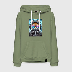 Мужская толстовка-худи Urban fox - ai art