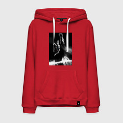 Толстовка-худи хлопковая мужская Моя геройская академия Всемогущий, цвет: красный