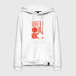 Мужская толстовка-худи Красная абстракция