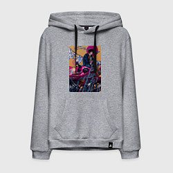 Мужская толстовка-худи Ковбой Бибоп Спайк Шпигель Красный дракон