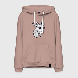 Мужская толстовка-худи Козлик в очках