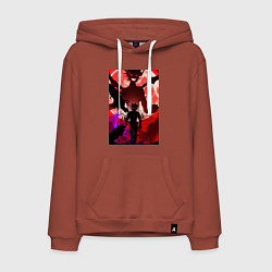 Мужская толстовка-худи Чёрный клевер Аста демон