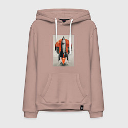 Мужская толстовка-худи Постер ракеты