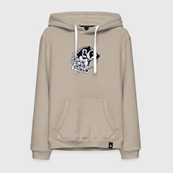 Мужская толстовка-худи Лемур в цветах