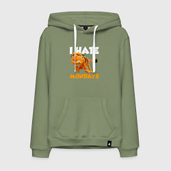 Мужская толстовка-худи Гарфилд ненавижу понедельники