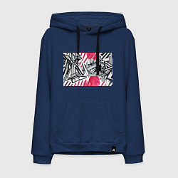 Мужская толстовка-худи Скетч архитектуры - акварельная абстракция