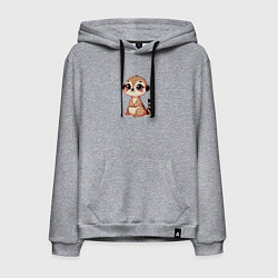 Мужская толстовка-худи Милый сурикат