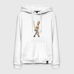 Мужская толстовка-худи Заяц спортсмен