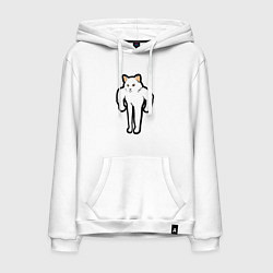 Мужская толстовка-худи Кот качок