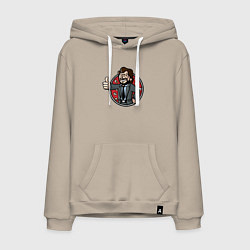 Мужская толстовка-худи Крутой профессор