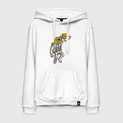 Мужская толстовка-худи Динозавр баскетболист