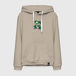 Мужская толстовка-худи Лягушка и сердце